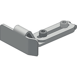 Edge guide for mounting to the hook cover · 3D model