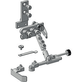 Combined roller and straight guide, from the right with quick adjustment · 3D model