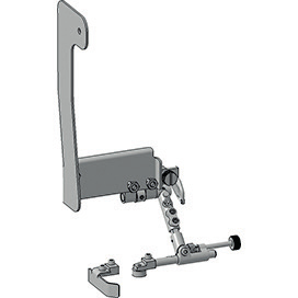 Combined roller and straight guide, from the right with quick adjustment · 3D model
