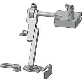 Combined roller and straight guide from the left · 3D model