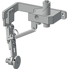 Roller guide for top-stitching lap-felled seams · 3D model