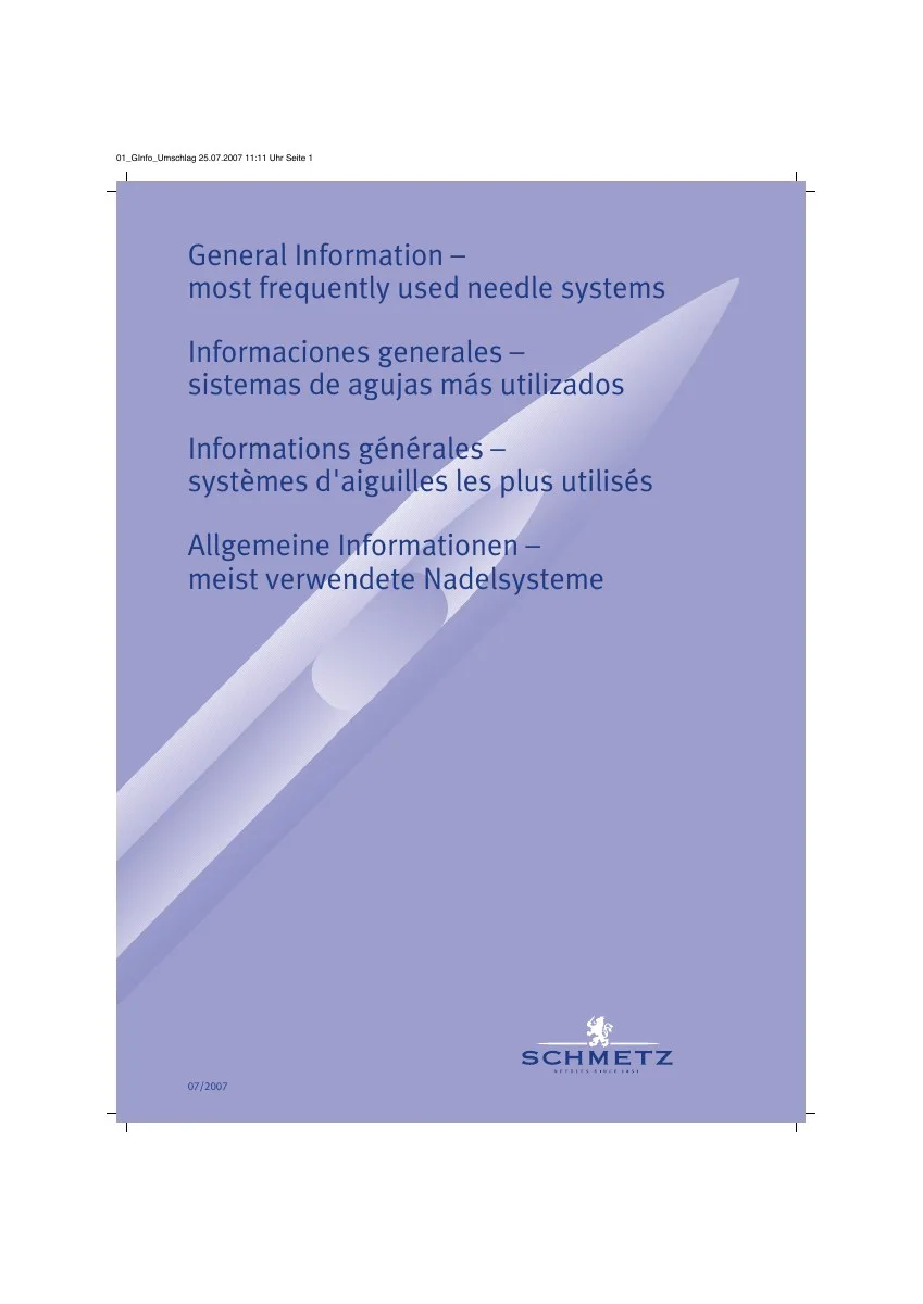Превью PDF: Основные системы промышленных игл