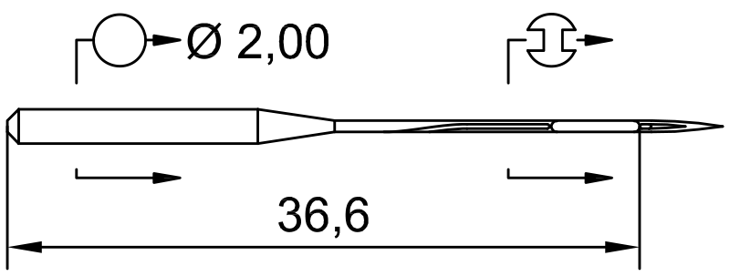 Промышленная игла SCHMETZ UOX113 GS SF D100 65