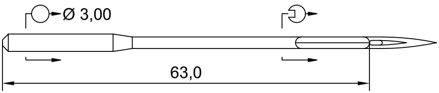 Промышленная игла SCHMETZ 723 Z10 300