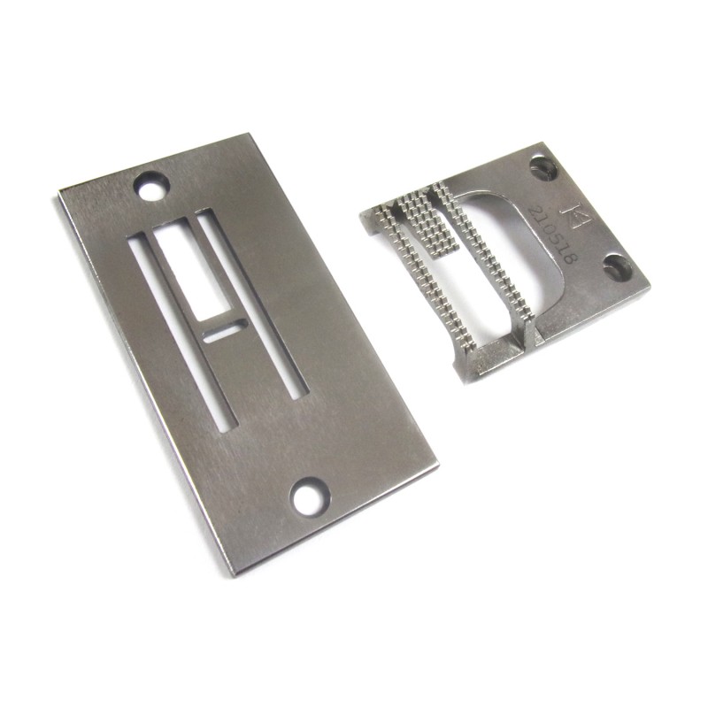 210600 Needle Plate + 210518 Feed Dog — Needle Plate and Feed Dog for Singer / Juki Zigzag Machine 210600 Needle Plate …