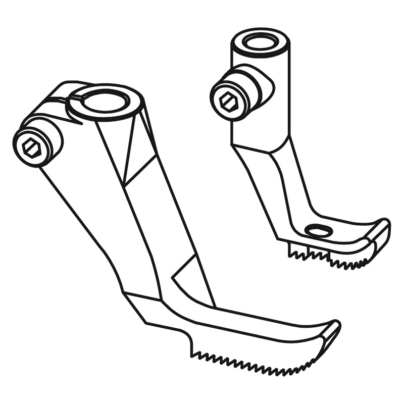 KH291TG Piping Feet — Piping feet set with left cording groove