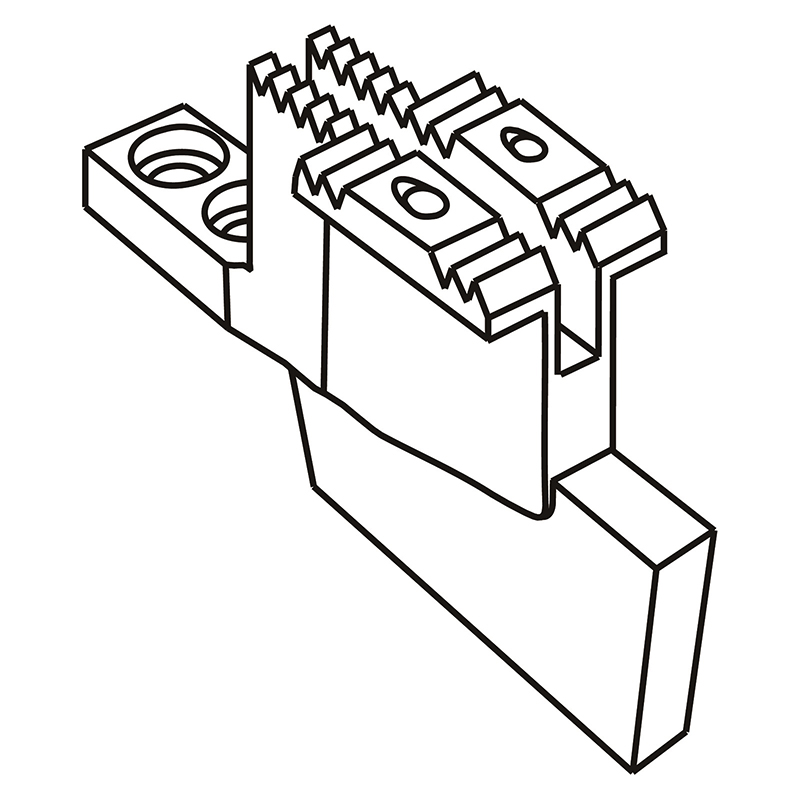 KFT3568-7 Feed Dog — Feed Dog Needle hole diameter : 1.8mm Suitable for Machine: