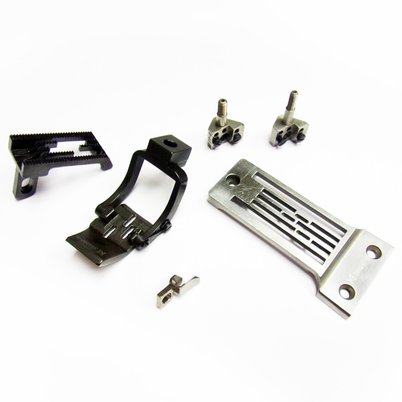 35800 3N 1/4" Thin Material Conversion Kit — Spare Parts for Union Special 35800 1/4", 3-Needle Conversion Kit for Thin Material Full Set includes: Optional Items: 23420 Folder