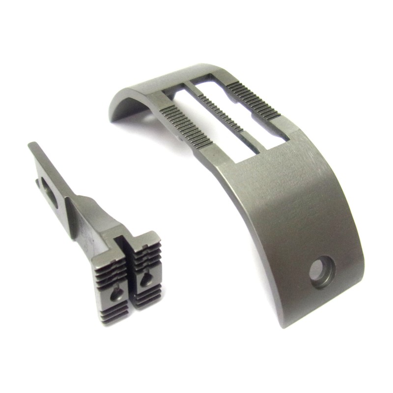 KH269-NPB/FDB Needle Plate + Feed Dog — Binding Needle Plate and Feed Dog Set for Durkopp Adler 269 single needle machineUsing with KP269B binding feet.