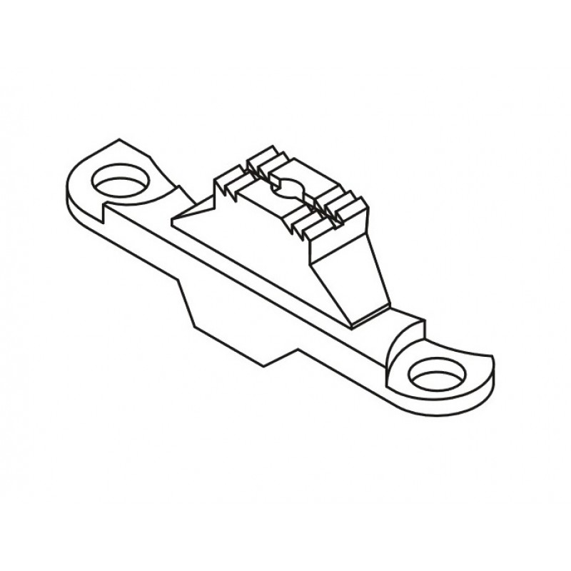 0867-210010B Feed Dog — Feed dog Feeding size: 11.9 x 8mm Needle hole size: 3.1 x 2.2mm