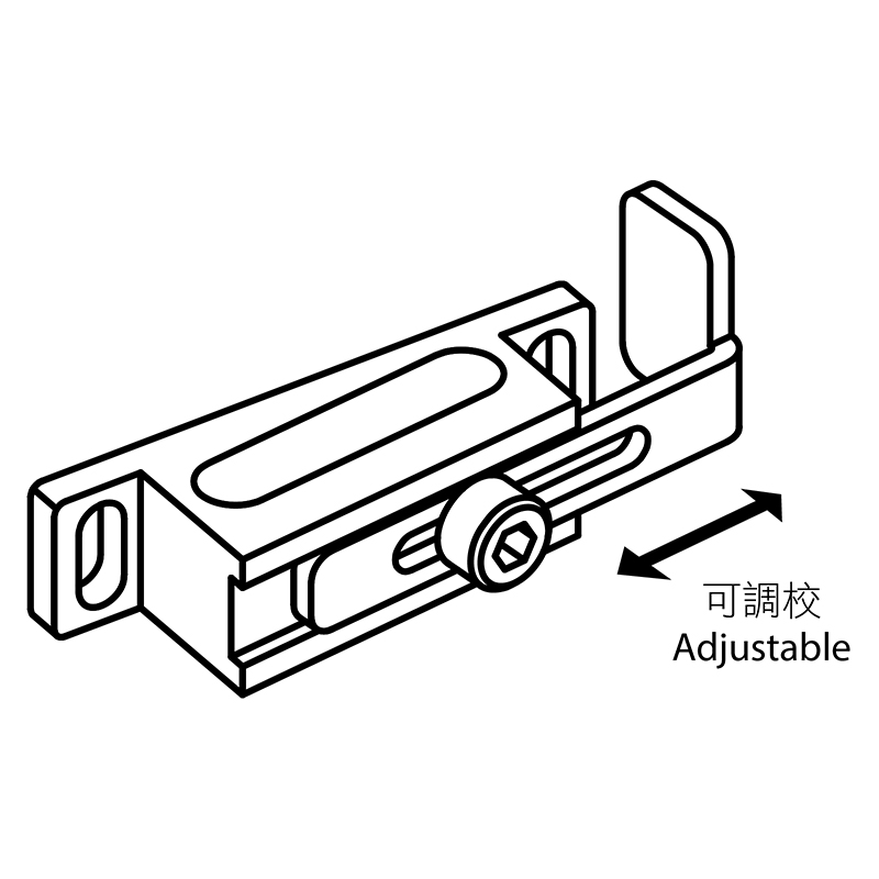 KHF2-GB Binder Bracket with Guide — Binder Bracket with Guide The base bracket with a removable guide for KHF2, KHF3 and KHF4 binder. The guide suitable for straight binding, and removable for curved binding. *Please grind away the guide piece(if attached) on KHF2, KHF3 and KHF4 before using this bracket.