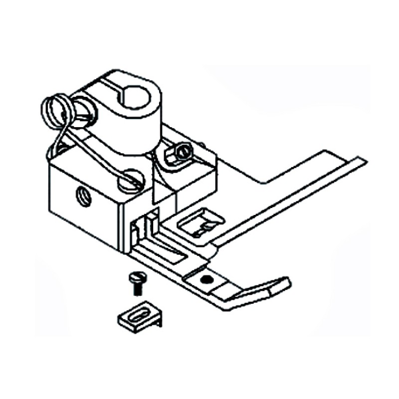 528C Presser Foot — Presser Foot for Coverstitch Machine Presser Bar Internal Diameter: 6.0mm