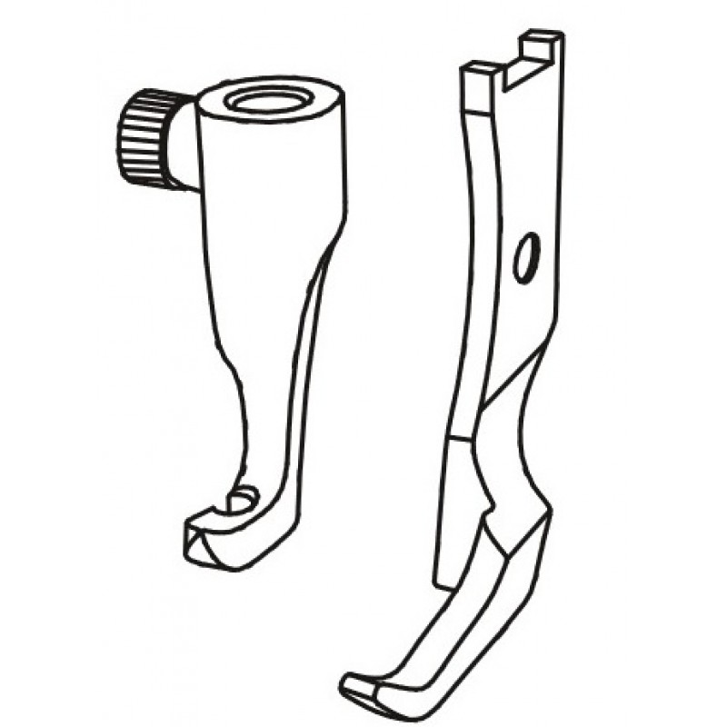 KP1510LN Cording Feet — Left Cording Feet Set Presser foot width : 7.5mm Feeding foot width : 4.5mm
