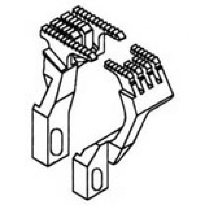 257207-16F Main Feed Dog + 257259-16F Differential Feed Dog — Feed Dog for Pegasus Coverstitch Machine (for 3/4 Needles) Suitable for machine: