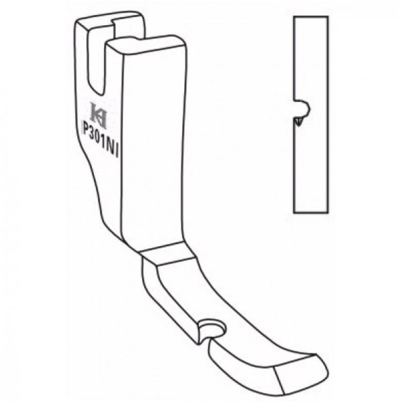 P301N Solid Cording Feet — Solid Left Cording Feet