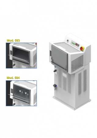 Elettrotecnica BC Mod 583 Machine for humidlfylng the entire upper and mocassin before lastlng