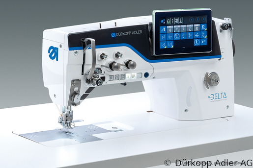 D867-290922 DELTA 2-Needle lockstitch flatbed bottom feed, needle feed and alternating foot top feed sewing machine. (4867 990009 009)