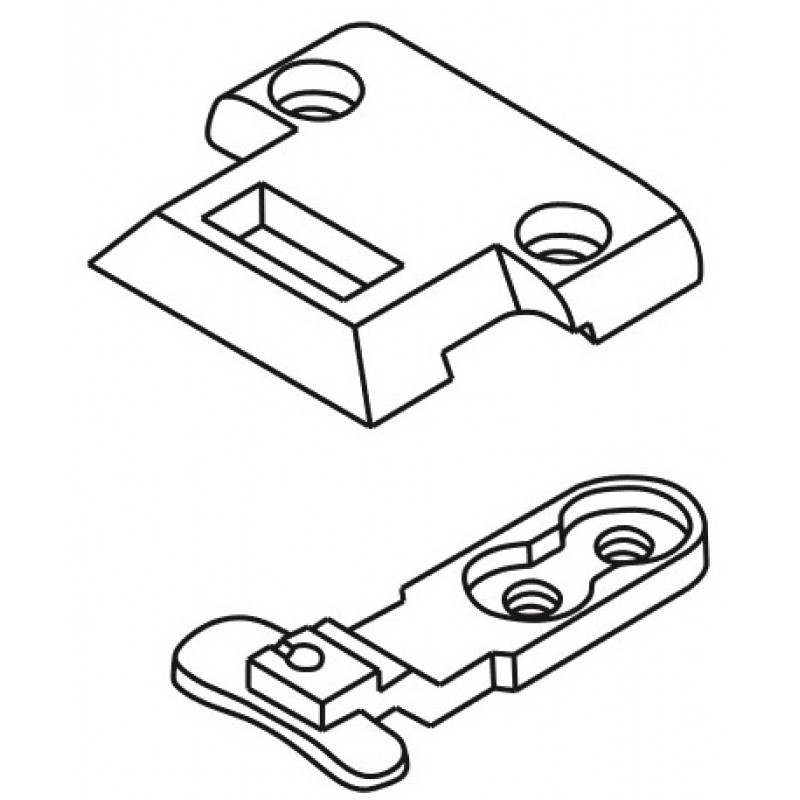 91-150 555-05 Needle Plate + 91-059 703-05 Feed Dog — Needle Plate + Feed Dog for Pfaff 335 91-150 555-05 Needle Plate Hole Size: 17.6 x 7mm 91-059 703-05 Feed Dog Feeding Width: 8.1 x 6.7mm