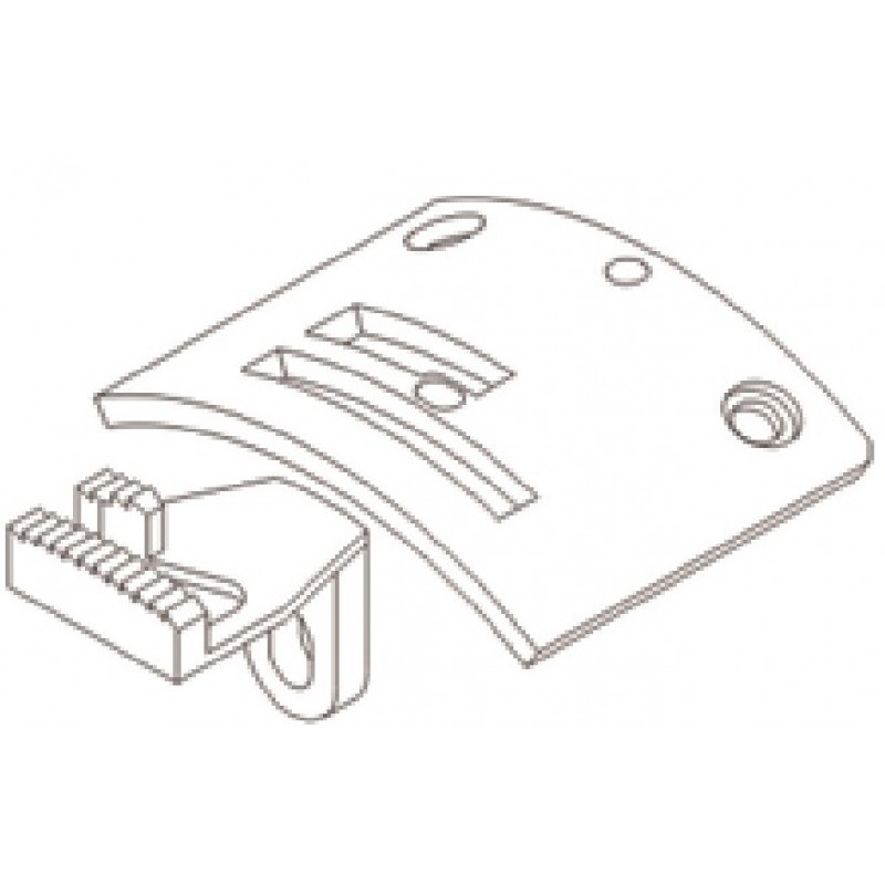 28540 Needle Plate + 28545 Feed Dog — Needle Plate and Feed Dog for Seiko CH-2B(2)