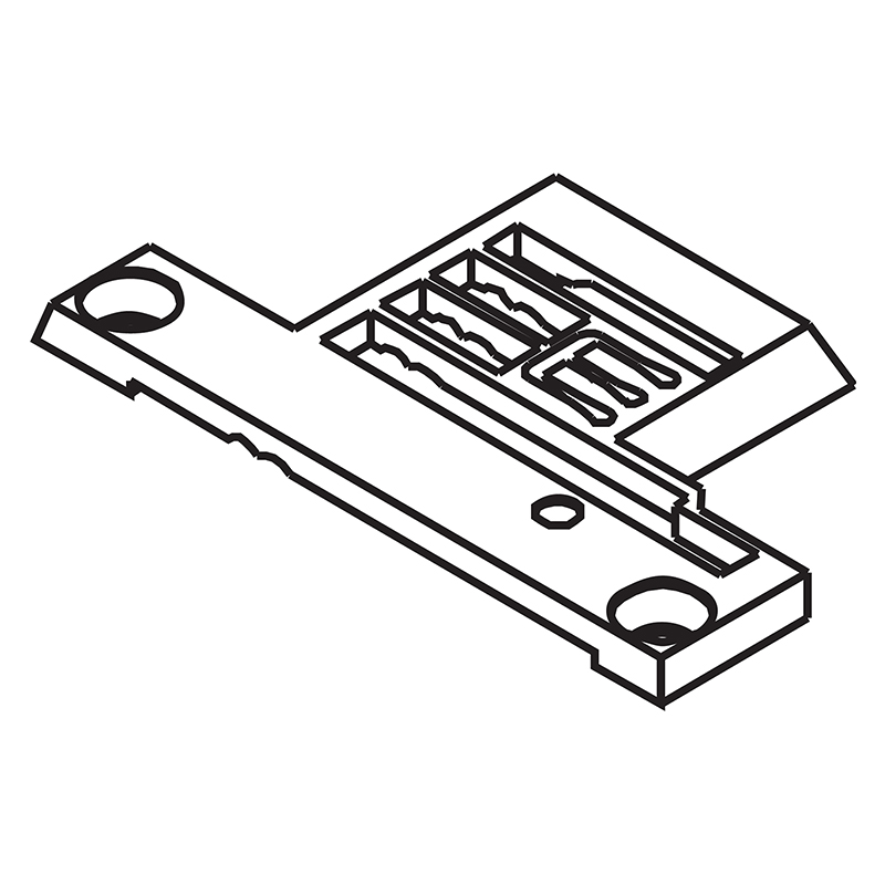 257040B48 Needle Plate — Needle Plate for Pegasus Coverstitch Machine Suitable for machine: