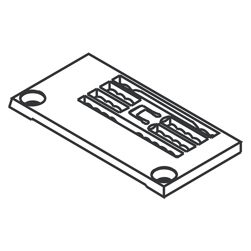 206979 Needle Plate — Needle Plate for Pegasus Coverstitch Machine Suitable for machine: