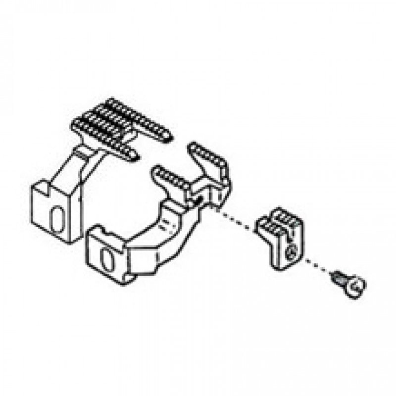 3509005 Main Feed Dog + (3509007 + 3509010) Differential Feed Dog — Feed Dog for Yamato Coverstitch Machine Suitable for machine: