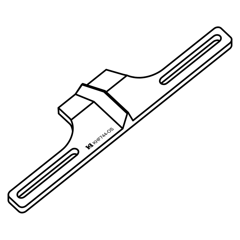 KHF744-OS Open Seam Center Guide — Open Seam Center Guide Used with KHF744ZF Zipper/Tape Feeder.