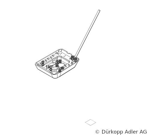 869-280122 Dürkopp Adler 2-Needle lockstitch cylinder arm bottom feed, needle feed and alternating foot top feed sewing machine (0869 990005 030)