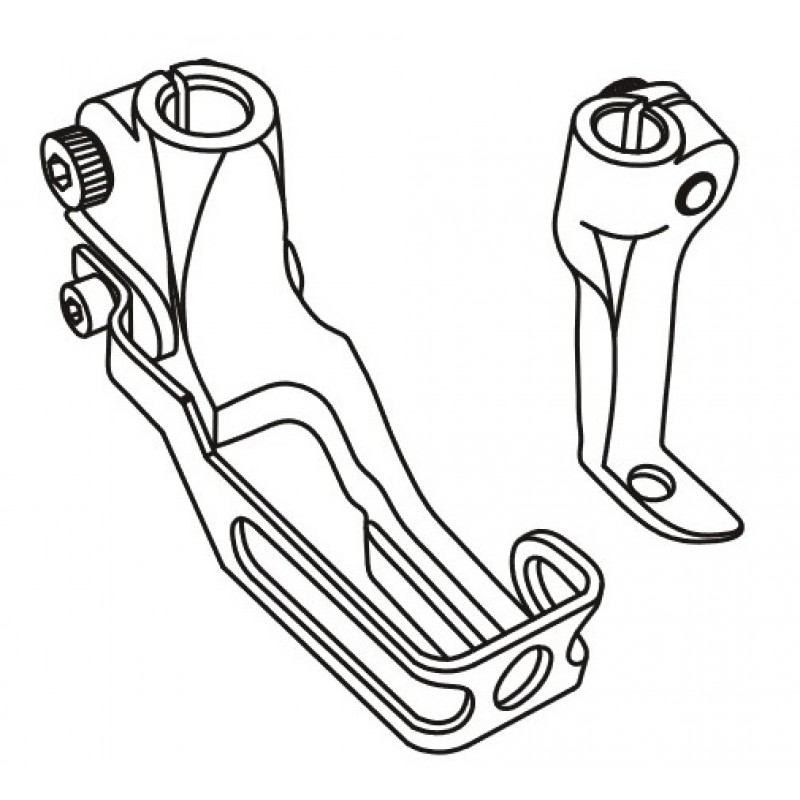 KP205LN Presser Feet — Stitching on edges at the left side of needle