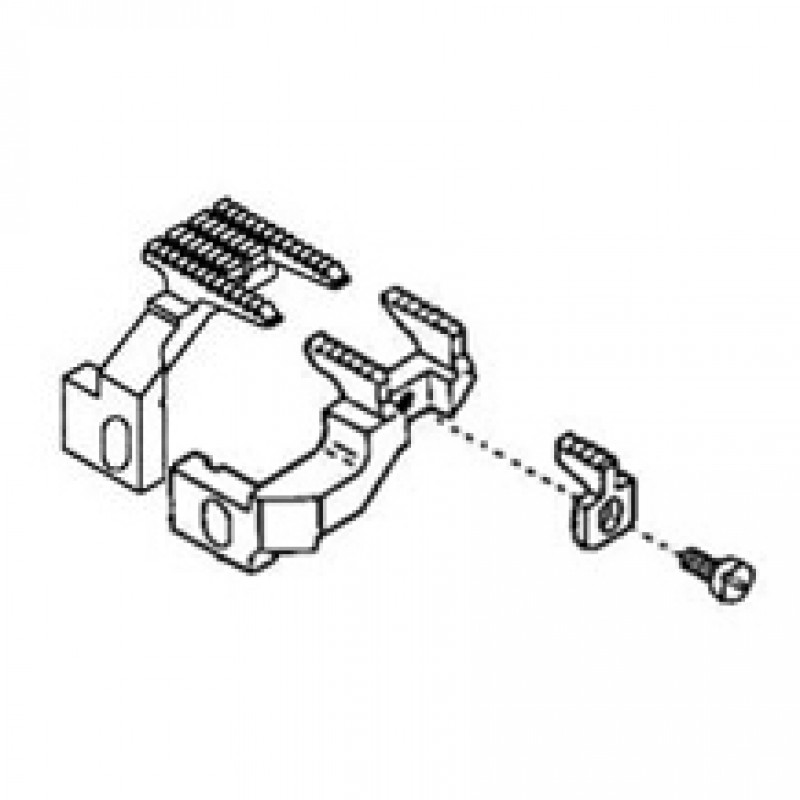 3509005 Main Feed Dog + (3509007 + 3509012) Differential Feed Dog — Feed Dog for Yamato Coverstitch Machine Suitable for machine:
