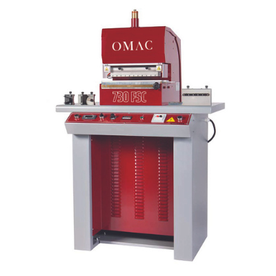OMAC 730FSC и OMAC 731FSC Гидравлические автоматические прессы для вырубки кончиков и перфорации  отверстий на ремнях