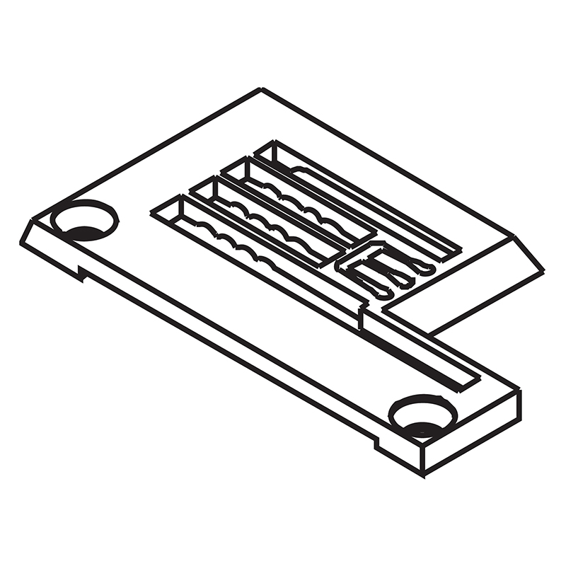 259632B Needle Plate — Needle Plate for Pegasus Coverstitch Machine Suitable for machine: