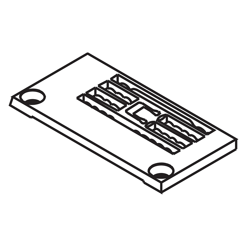 14-808 Needle Plate — Needle Plate for Kansai Special Coverstitch Machine Suitable for machine: