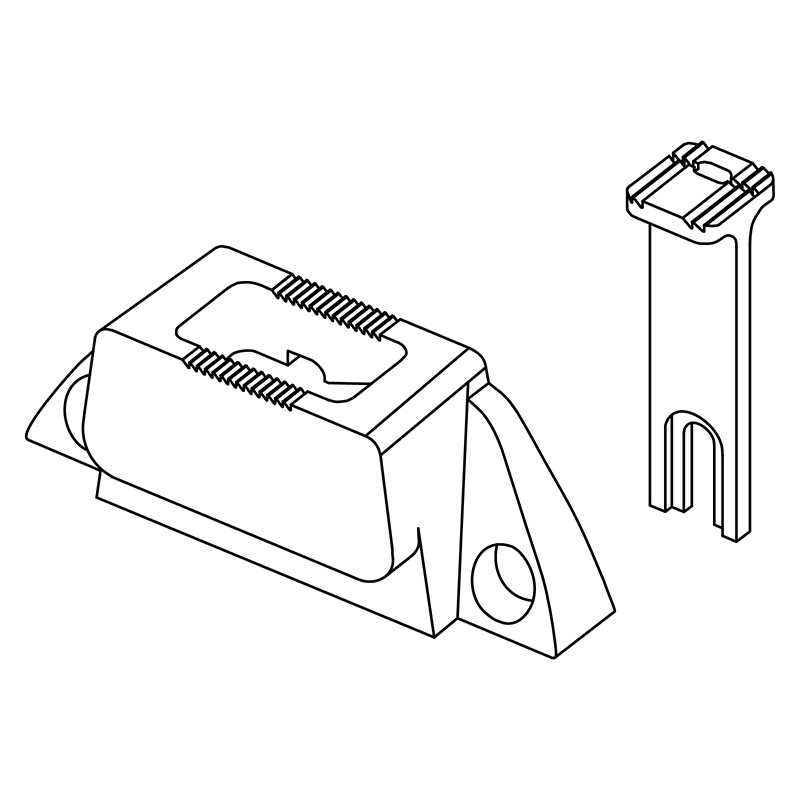 KH869W-NP Needle Plate + KH869W-FD Feed Dog — Raised, Small Needle Plate and Feed Dog Set for Durkopp Adler 869 Feed dog feeding size: 13.5mm x 12mm