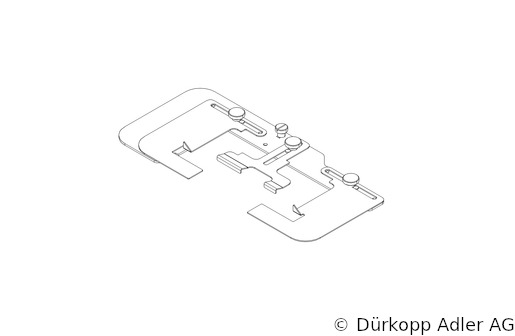 0540 590144 — распорная деталь и кромконаправитель — Распорка и направляющая для кромки