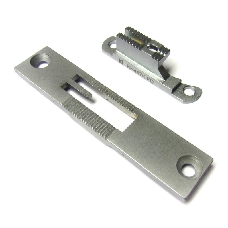 KH467K-NP/FD Needle Plate + Feed Dog — For thin materials