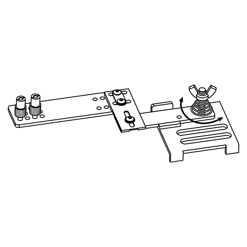 KG4410 Swing Bracket — Swing Bracket Can be used with different binders, folders and guides. Suitable for machine: Juki: DDL-5600, DU-1181N, DU-141H-7, DNU-1541, LU-1508, LU-1510, LU-1520 Pfaff: 1245, 1525 Brother: S-7200 Seiko: STH-8BLD, LSW-8BL