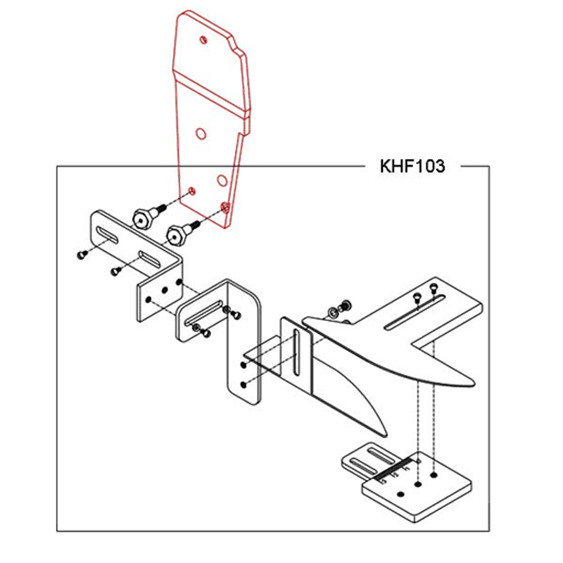 KHF103 Pin-tucking Attachment — Pin-tucking Attachment for Single Needle Machine Needle plate, feed dog, presser feet are also included in KHF103. Pin-tucking size can be adjusted freely.