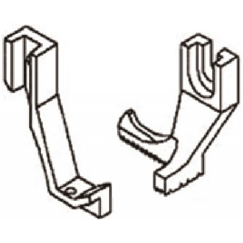 U192B Presser Foot + U193SG Feeding Foot — Feeding foot with right edge guide, toe on left side *Options: The space between needle hole and right guide Suitable for: