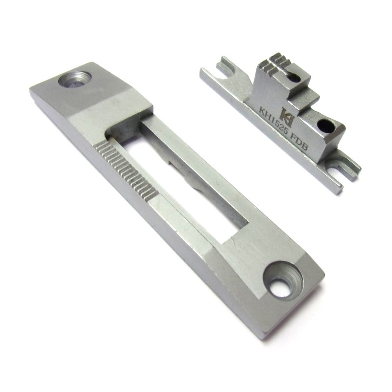 KH1525B-NP/FD Needle Plate + Feed Dog — KH1525B-NP Needle PlateHole Length: 27mmKH1525B-FD Feed DogFeeding Width: 7.5mm