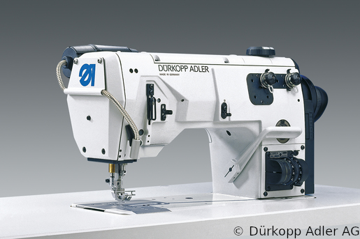 195-171110 Dürkopp Adler 1-Needle two thread-chainstitch flatbed bottom feed and variable alternating foot top feed sewing machine (0195 171110 078)