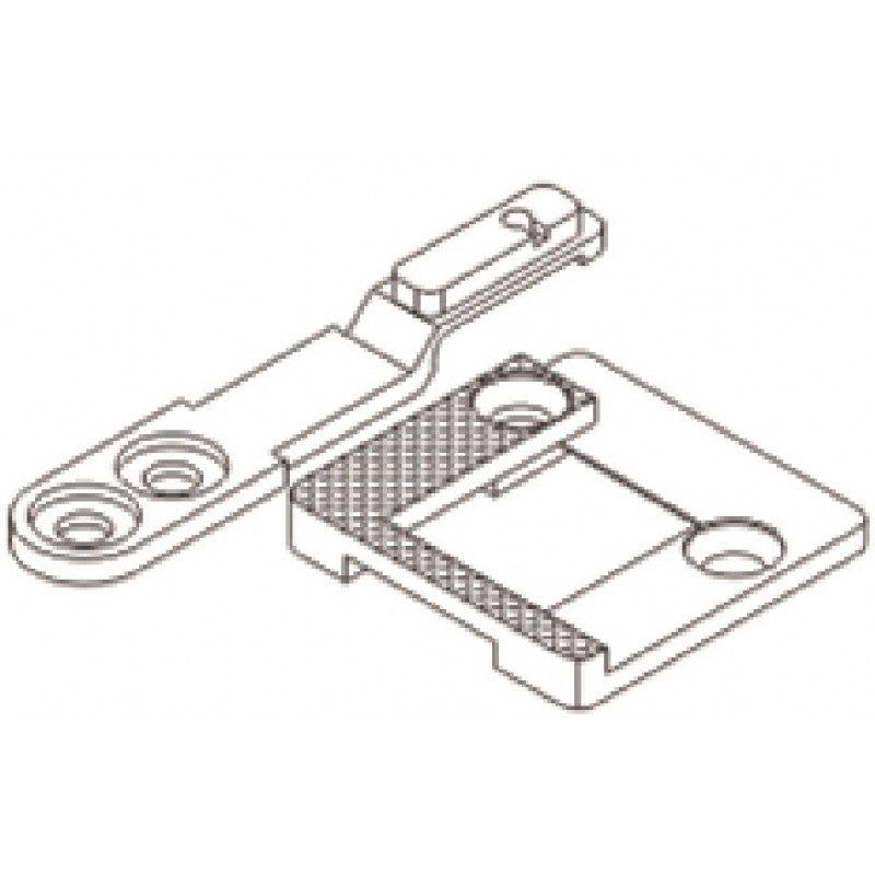 17089 Needle Plate + 17073 Feed Dog — Needle Plate and Feed Dog for Seiko LSC-8BV