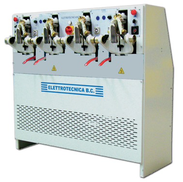 Elettrotecnica BC  Mod 444/V Машина для формирования кромки и верха задника, вертикальное положение.