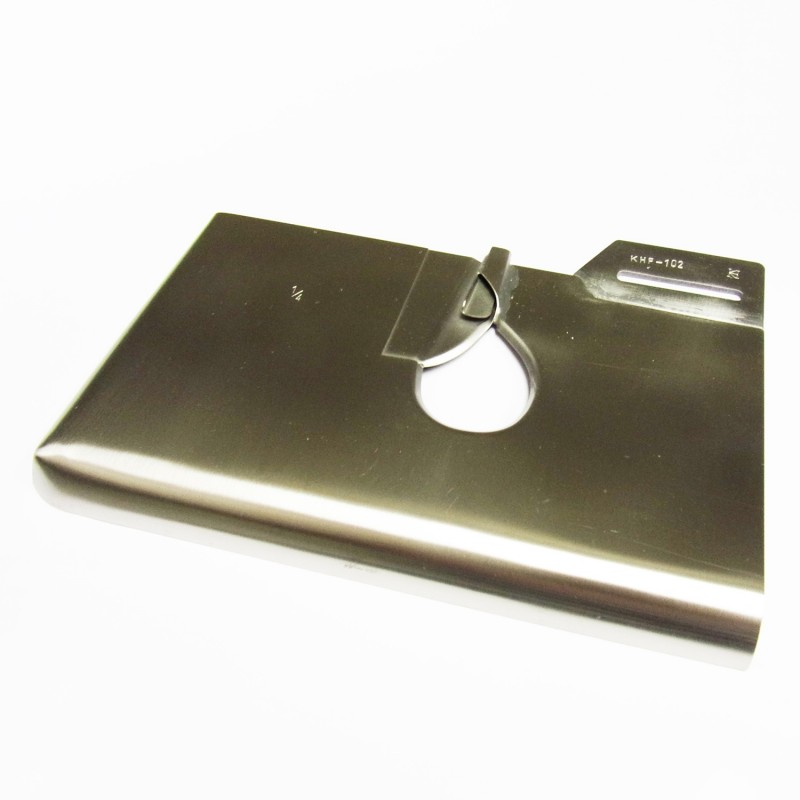 KHF102 Sleeve Attachment — Single Needle Sleeves Attachment (part2/2) The same function as F218B. Applicable Parts : SP-102 Hemming Feet KH5NP & KH5FD Needle Plate & Feed Dog