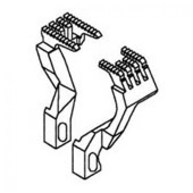 15-806 Main Feed Dog + 15-805 Differential Feed Dog — Feed Dog for Kansai Special Coverstitch Machine Suitable for machine:
