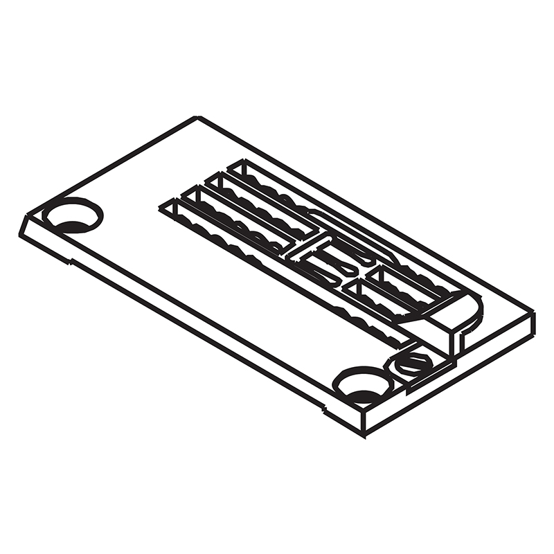 14-854G Needle Plate with Fabric Guide — Needle Plate with Fabric Guide for Kansai Special Coverstitch Machine Suitable …