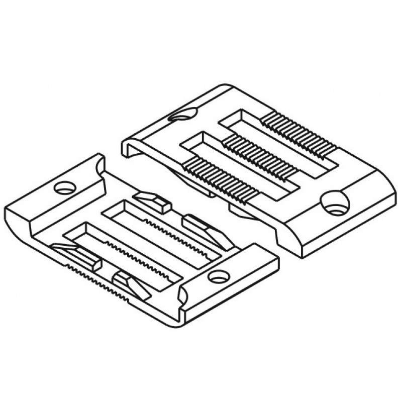 KH2760-NP Needle Plate — Needle plate for Juki PLC-2760 *For 5mm needle plate, there is no center bar on it.