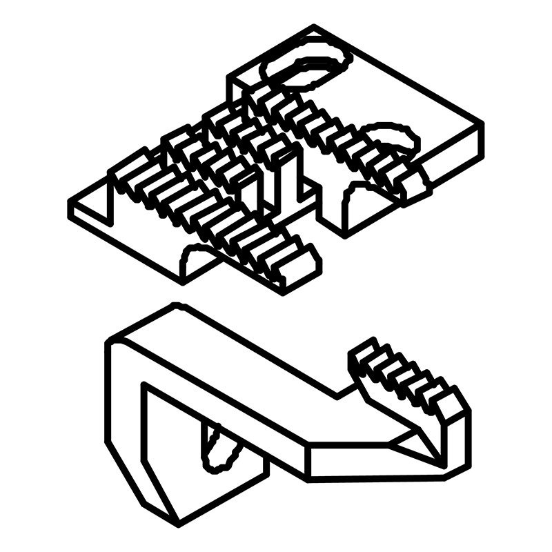 15-756 Main Feed Dog + 15-727 Differential Feed Dog — Feed Dog for Kansai Special Coverstitch Machine Suitable for machine: