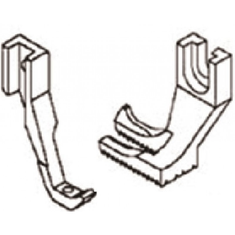 U192 Presser Foot + U193 Feeding Foot — Regular Feet Set Presser Foot Width : 13mm Feeding Foot Width : 4.6mm Suitable for: