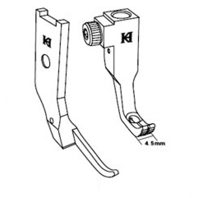 KP1245-L071 Presser Feet — Presser foot width : 8mm Feeding foot width : 4.5mm